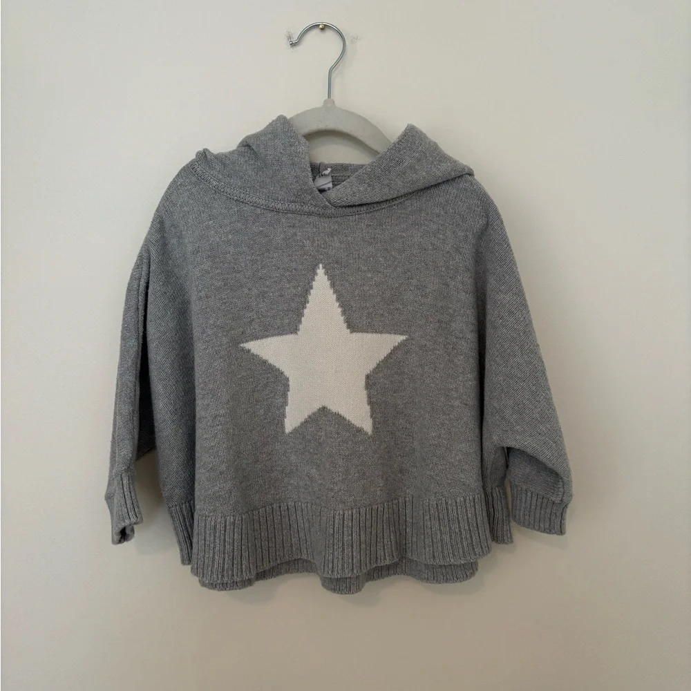 GAP Baby Light Gray Knit Hoodie